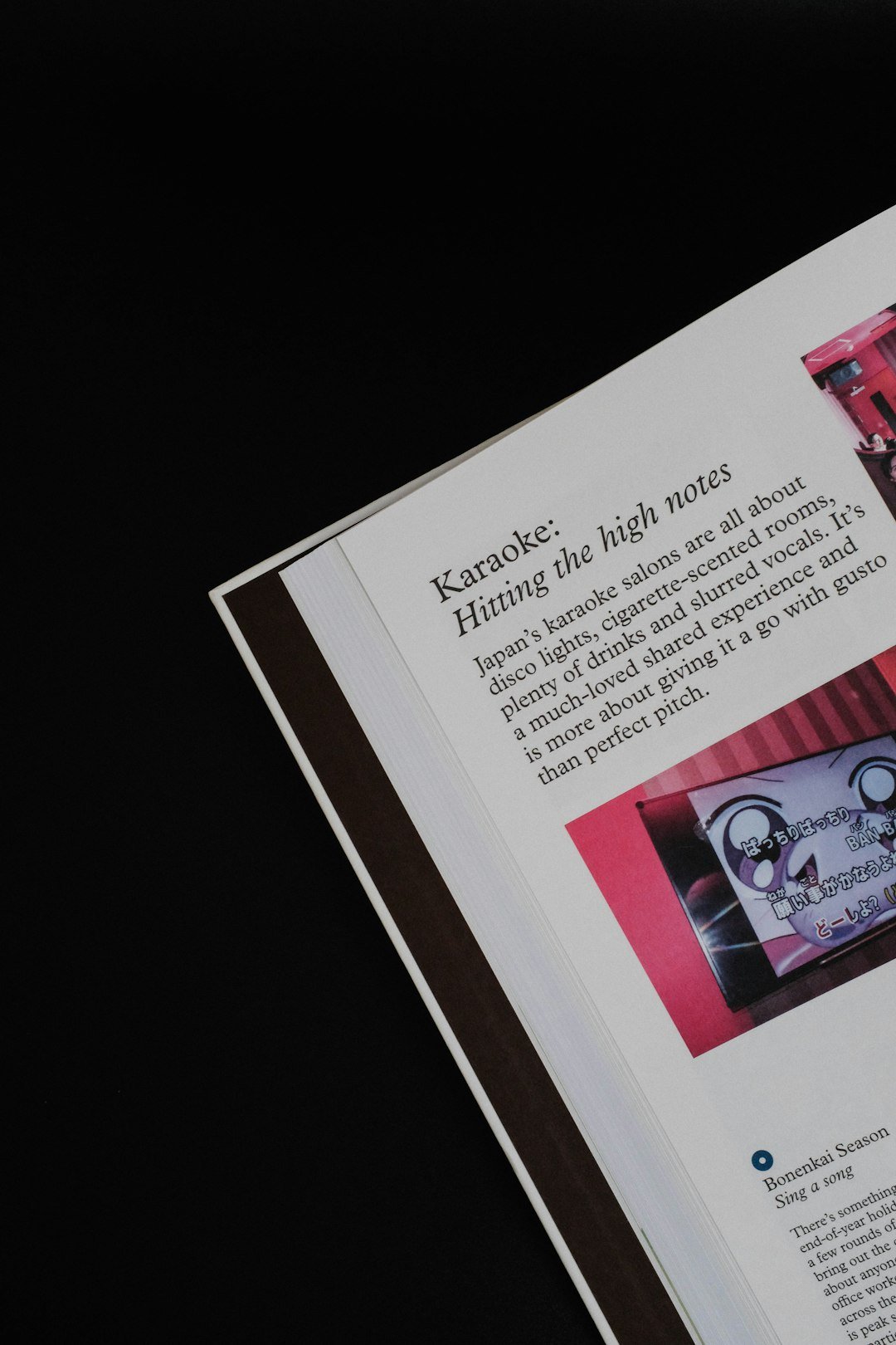 Shotscribus layout example showing a printed magazine style page design